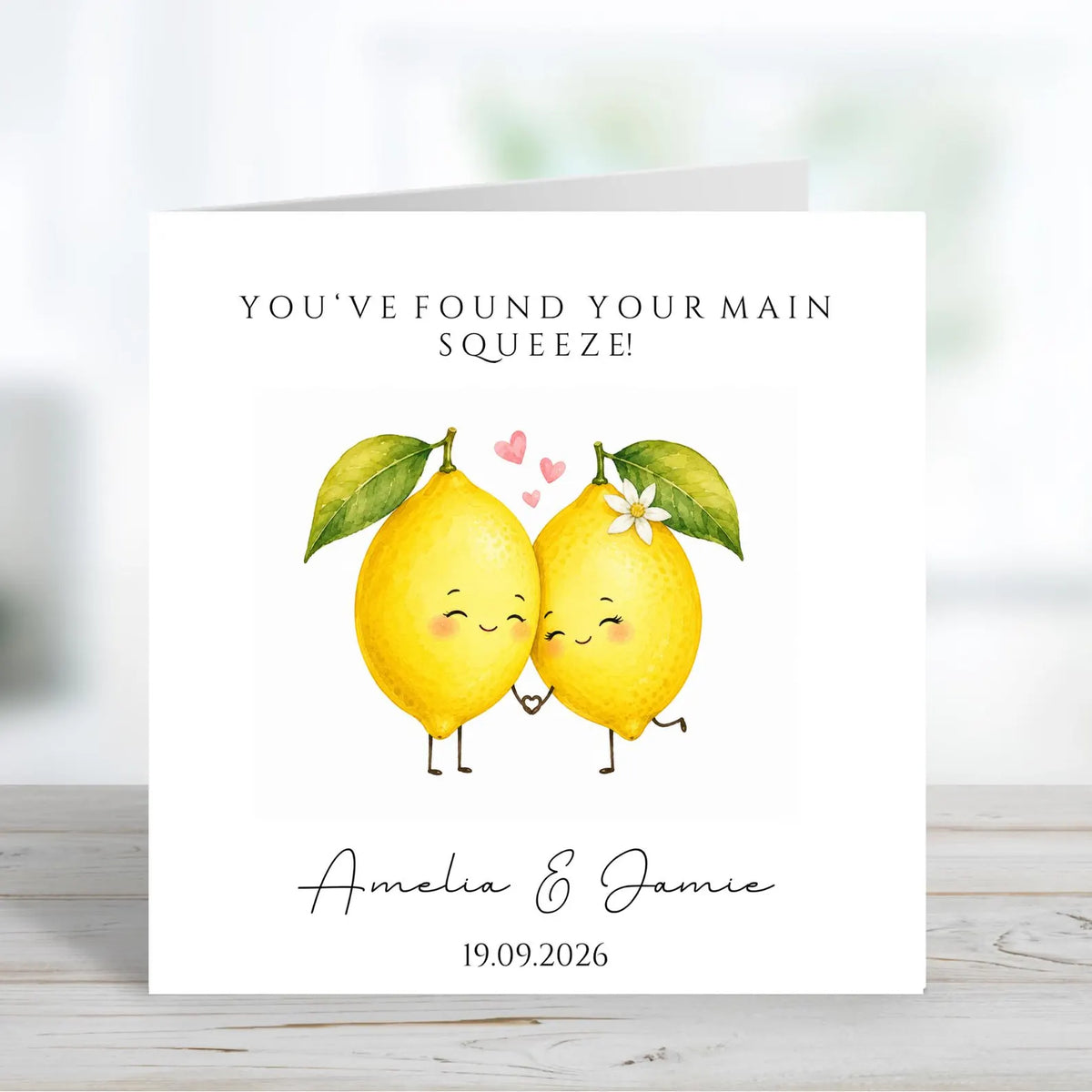 Personalised Wedding Card, Engagement Card