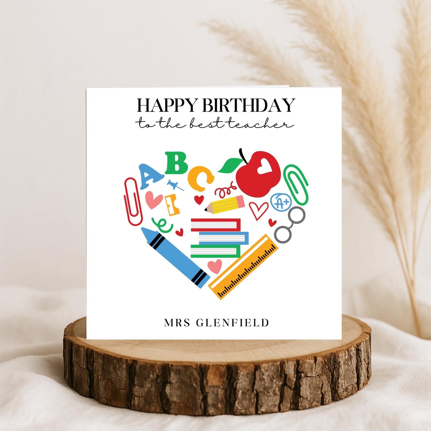 Teacher Birthday Card, Happy Birthday Teacher, Best Teacher