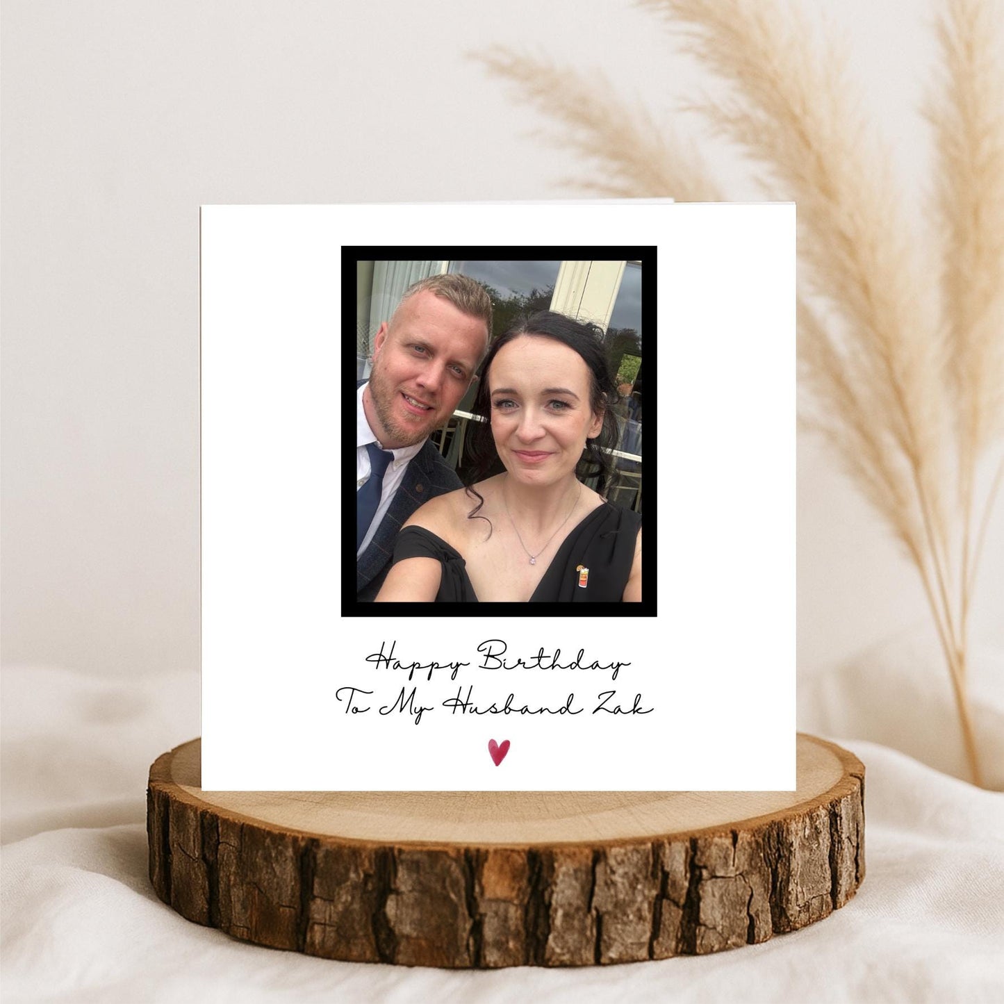 Personalised Photo Card, Husband Birthday Card