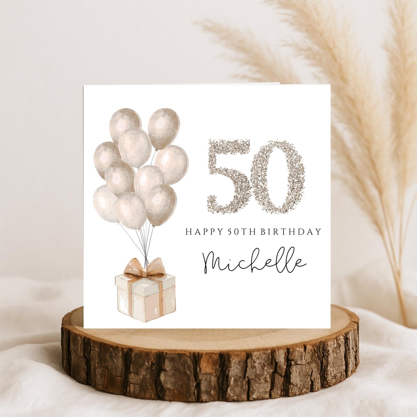 Personalised 50th Birthday Card, 50th Birthday