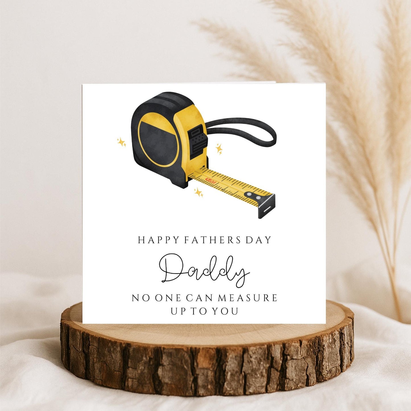 Tape Measure Fathers Day Card, Daddy Fathers Day Card
