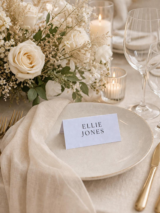 Minimalist Wedding Place Cards, Wedding Name Cards, Wedding Table Names, Wedding Favours