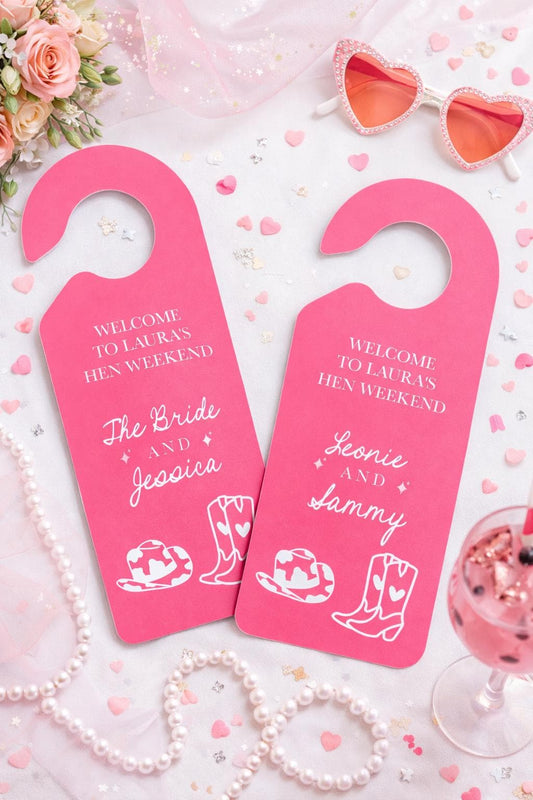 Personalised Wedding Hen Party Room Reserved Door Hanger