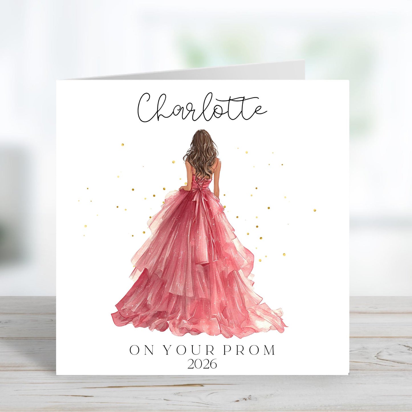 Prom Card, Personalised Name Card, On Your Prom