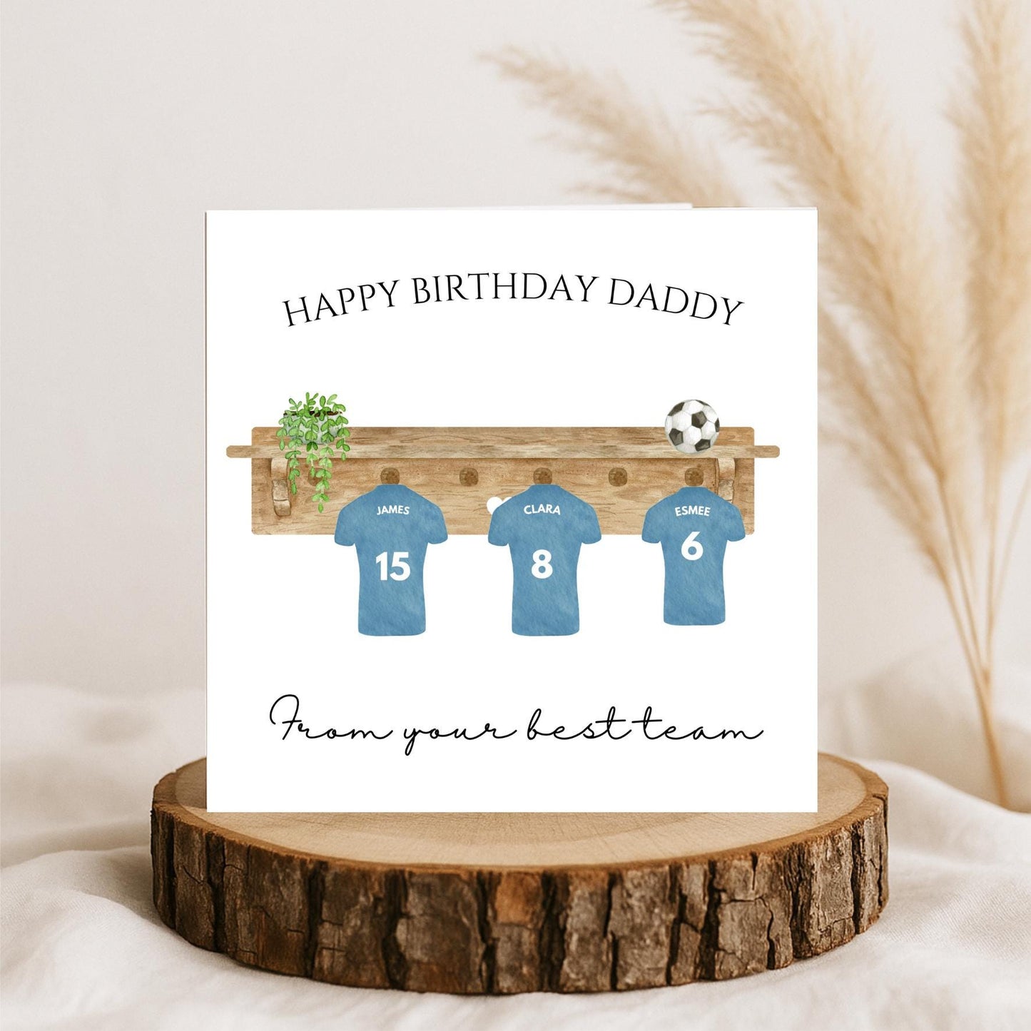 Daddy Birthday card, Personalised daddy card