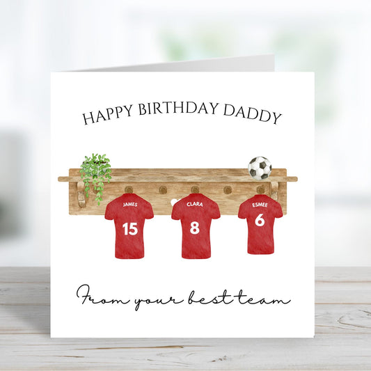 Daddy Birthday card, Personalised daddy card