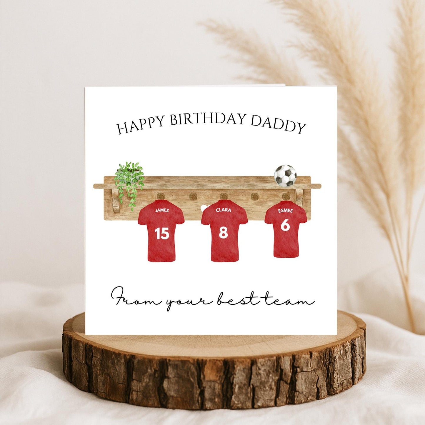 Daddy Birthday card, Personalised daddy card