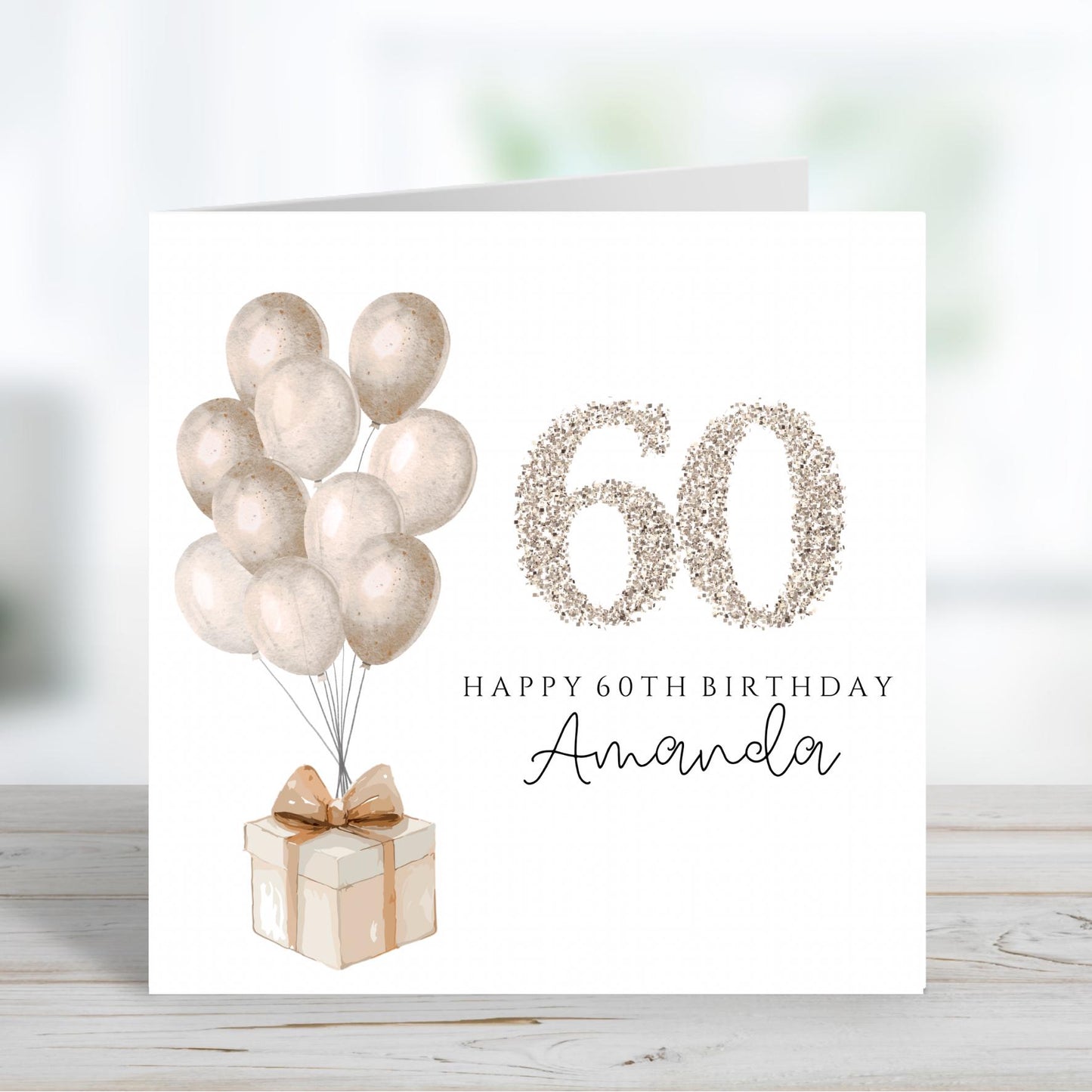 Personalised 60th Birthday Card, 60th Birthday