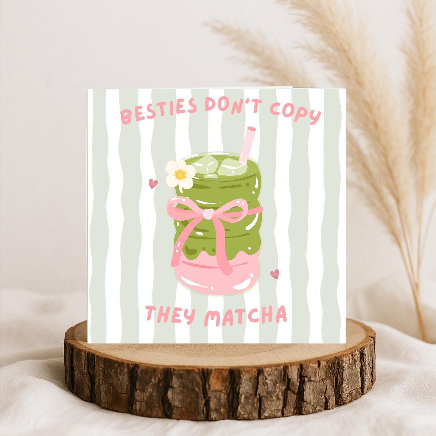 Matcha Birthday Card, Matcha Theme, Bestie Birthday