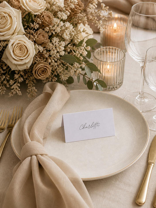 Minimalist Wedding Place Cards, Wedding Name Cards, Wedding Table Names, Wedding Favours