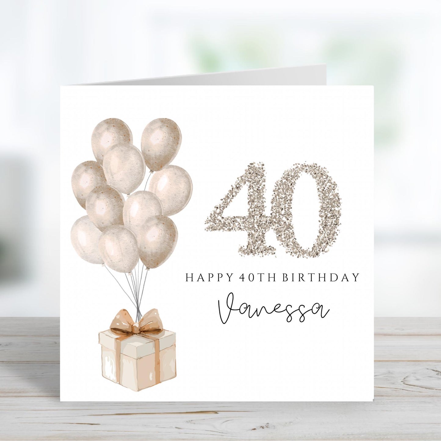 Personalised 40th Birthday Card, 40th Birthday