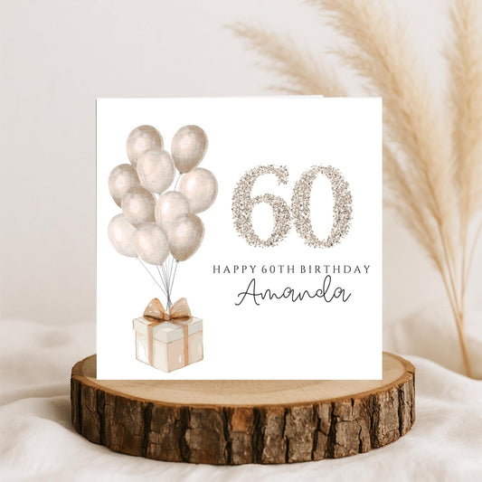 Personalised 60th Birthday Card, 60th Birthday