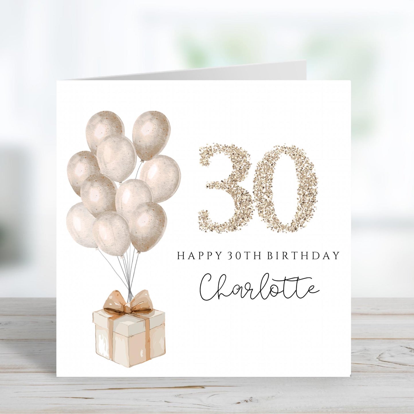 Personalised 30th Birthday Card, 30th Birthday