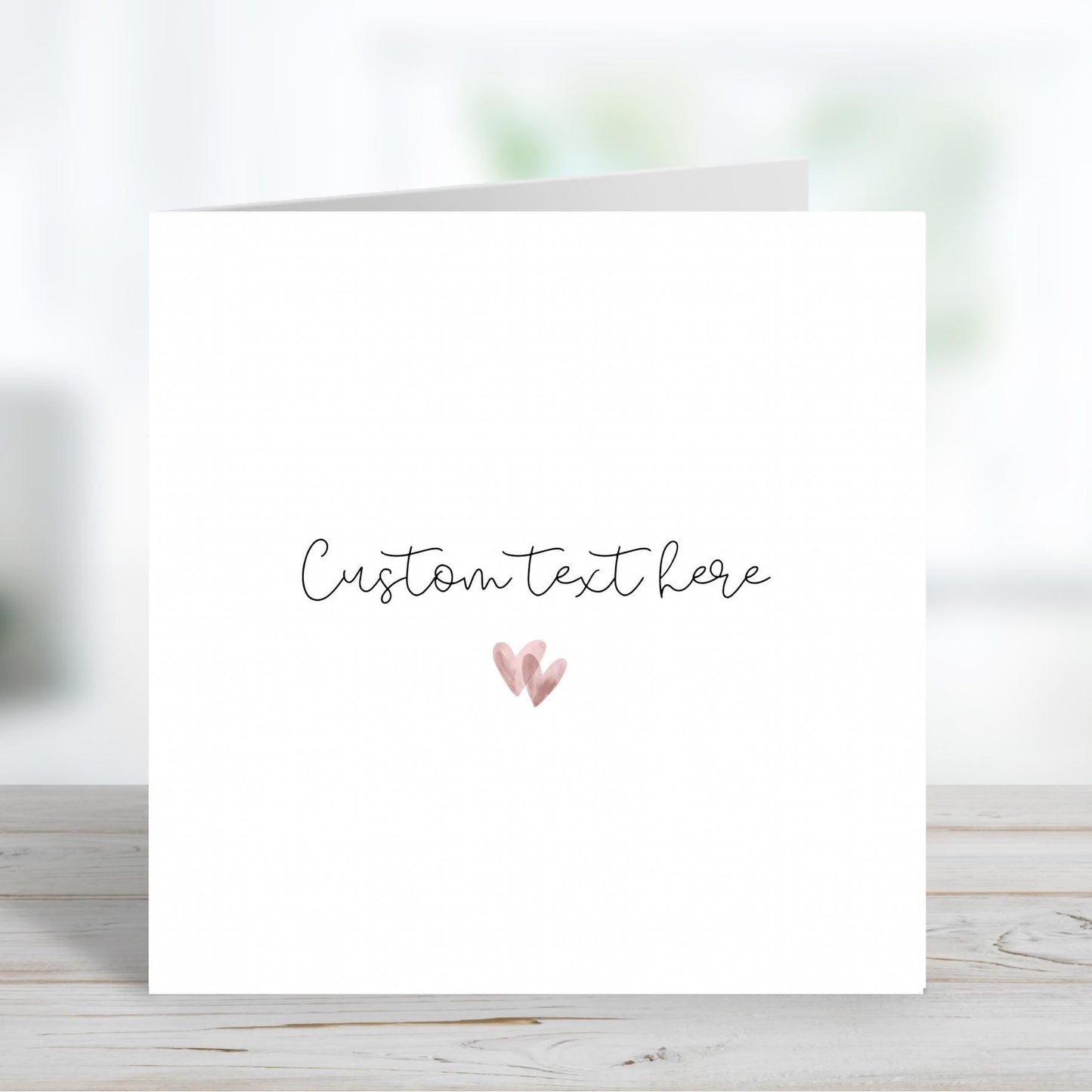 Custom Text Birthday Card, Personalised Birthday Card