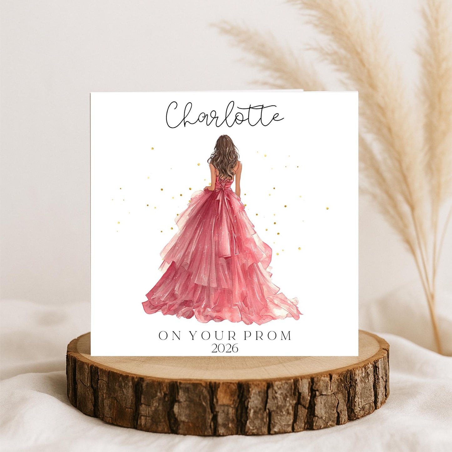 Prom Card, Personalised Name Card, On Your Prom