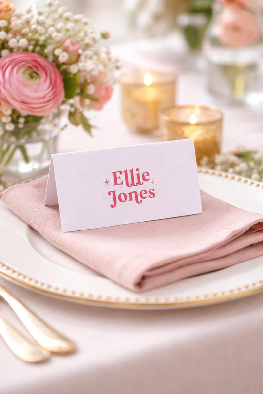 Minimalist Wedding Place Cards, Wedding Name Cards, Wedding Table Names, Wedding Favours