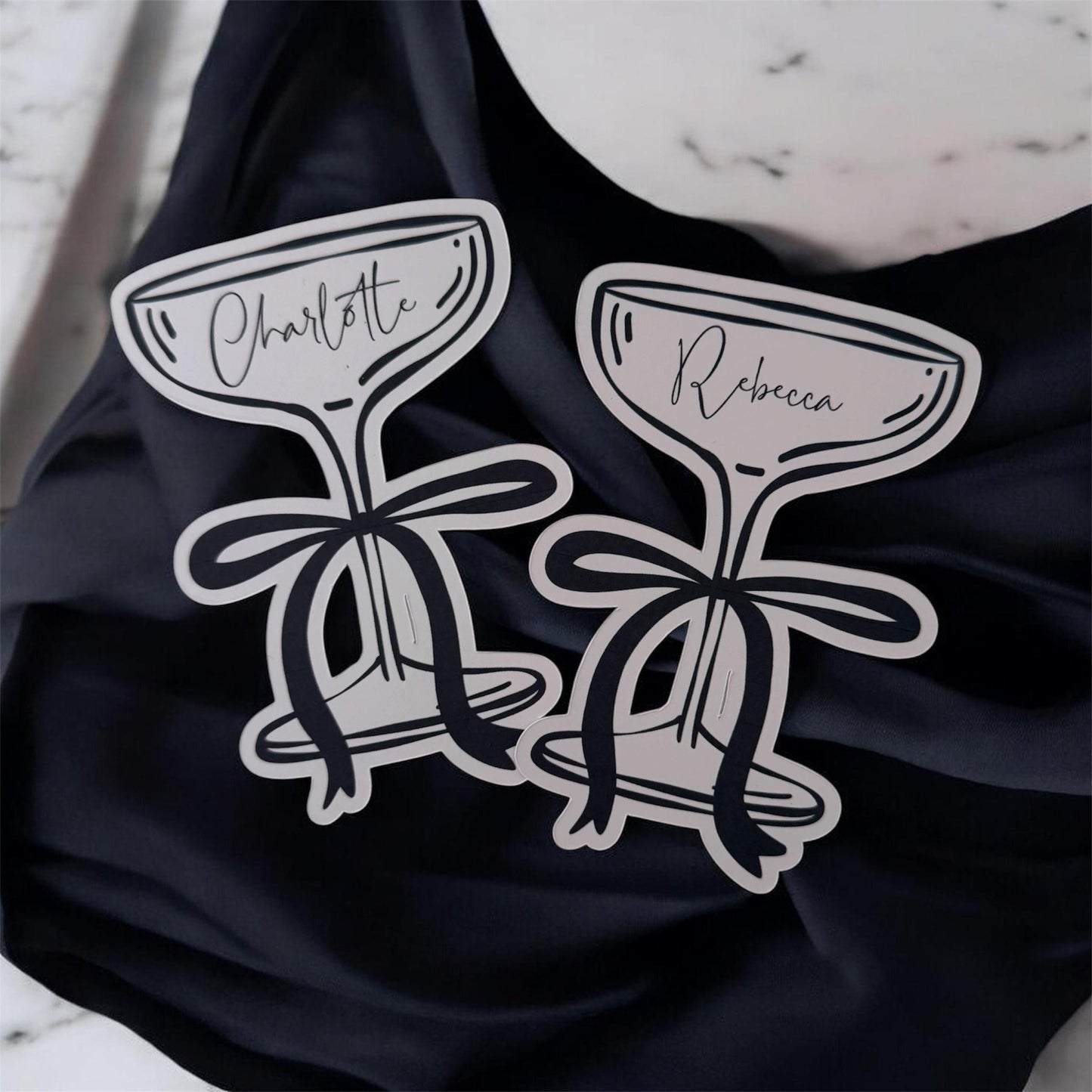 Cocktail Theme Wedding Place Cards, Wedding Name Cards, Wedding Table Names, Wedding Favours