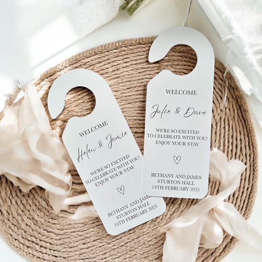Personalised Wedding Room Reserved Door Hanger