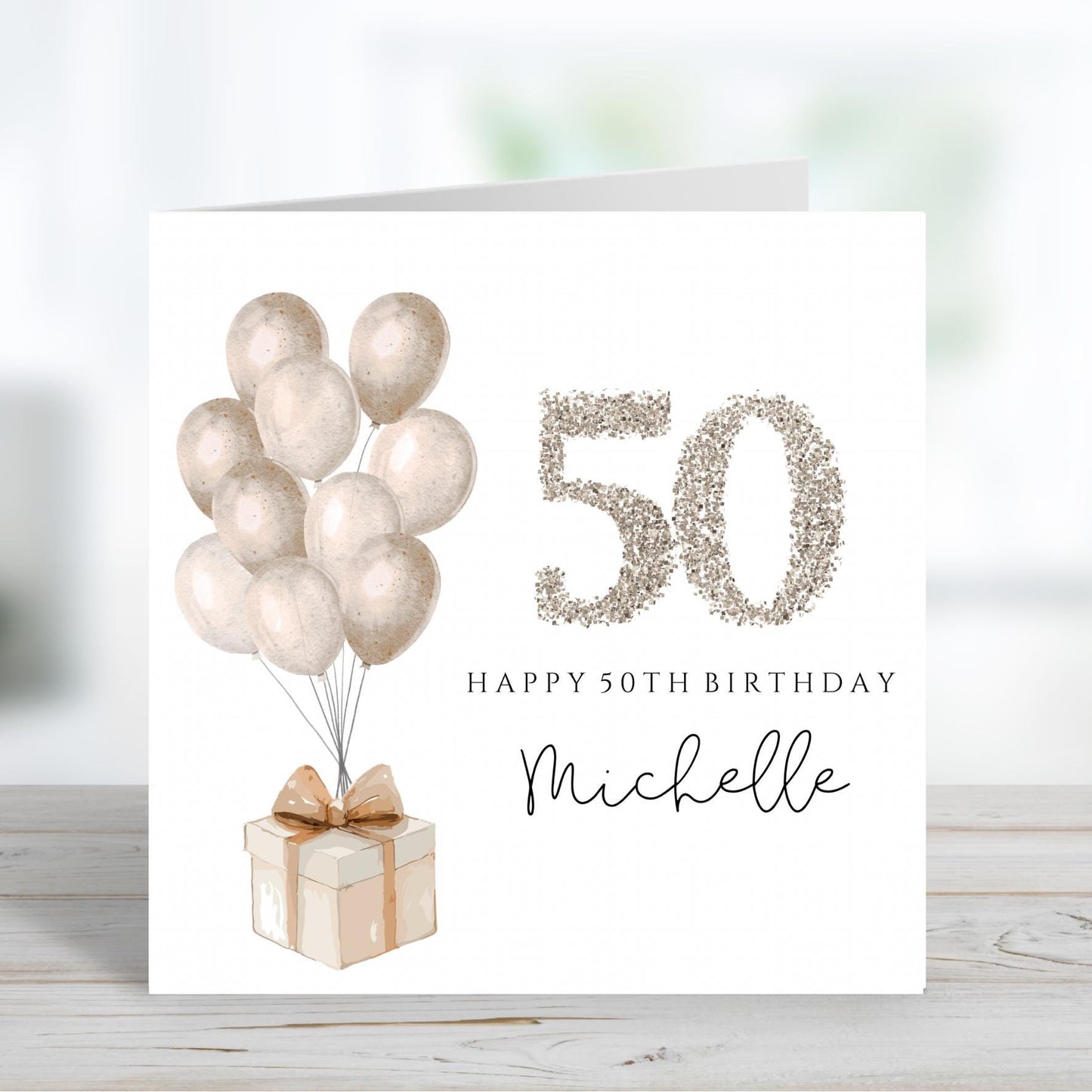 Personalised 50th Birthday Card, 50th Birthday