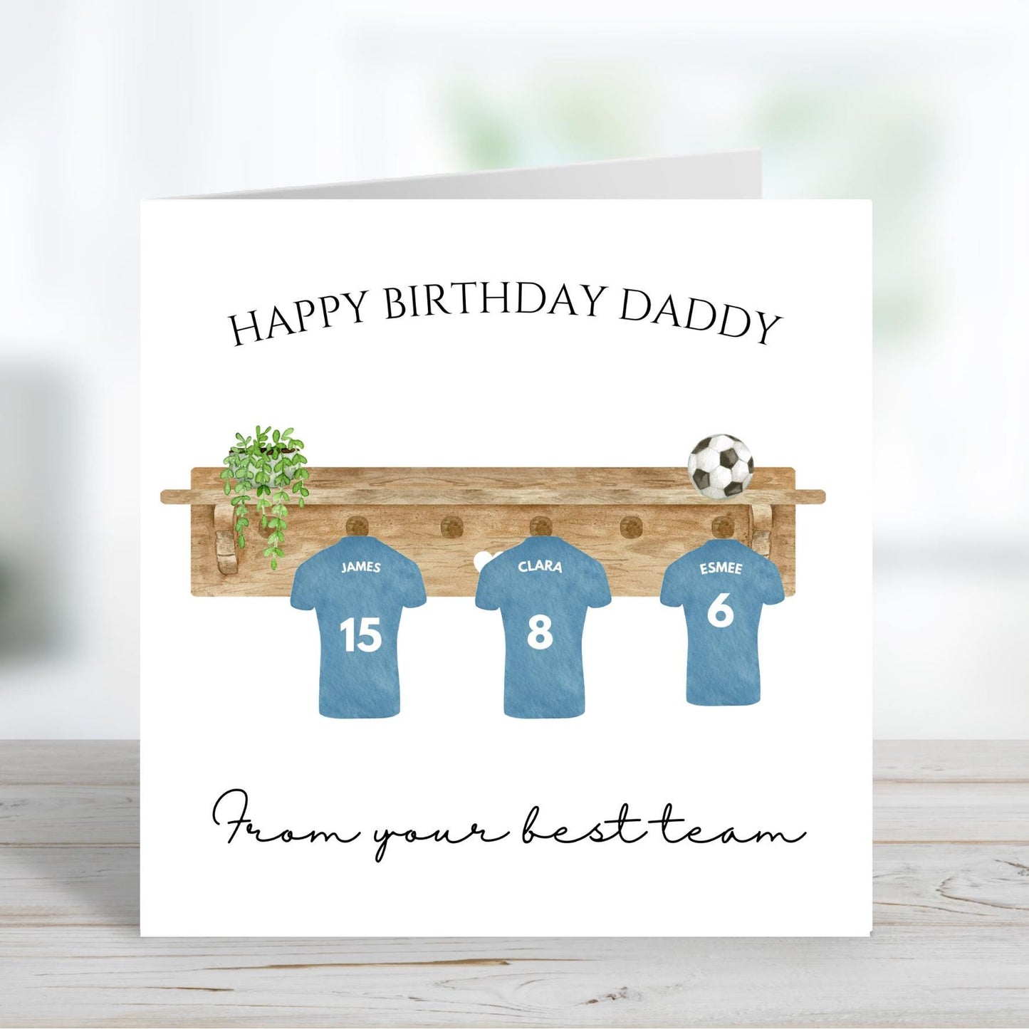 Daddy Birthday card, Personalised daddy card