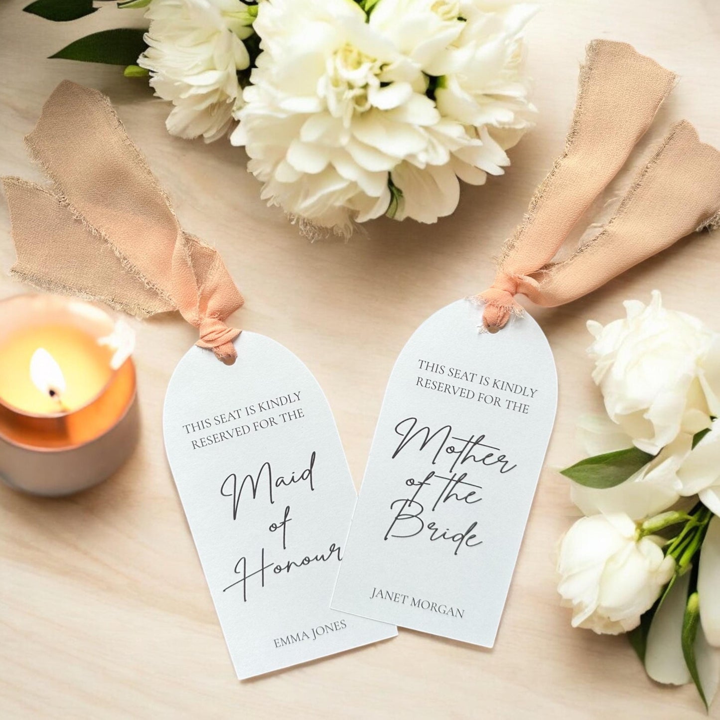 Wedding Chair Reserved Tag