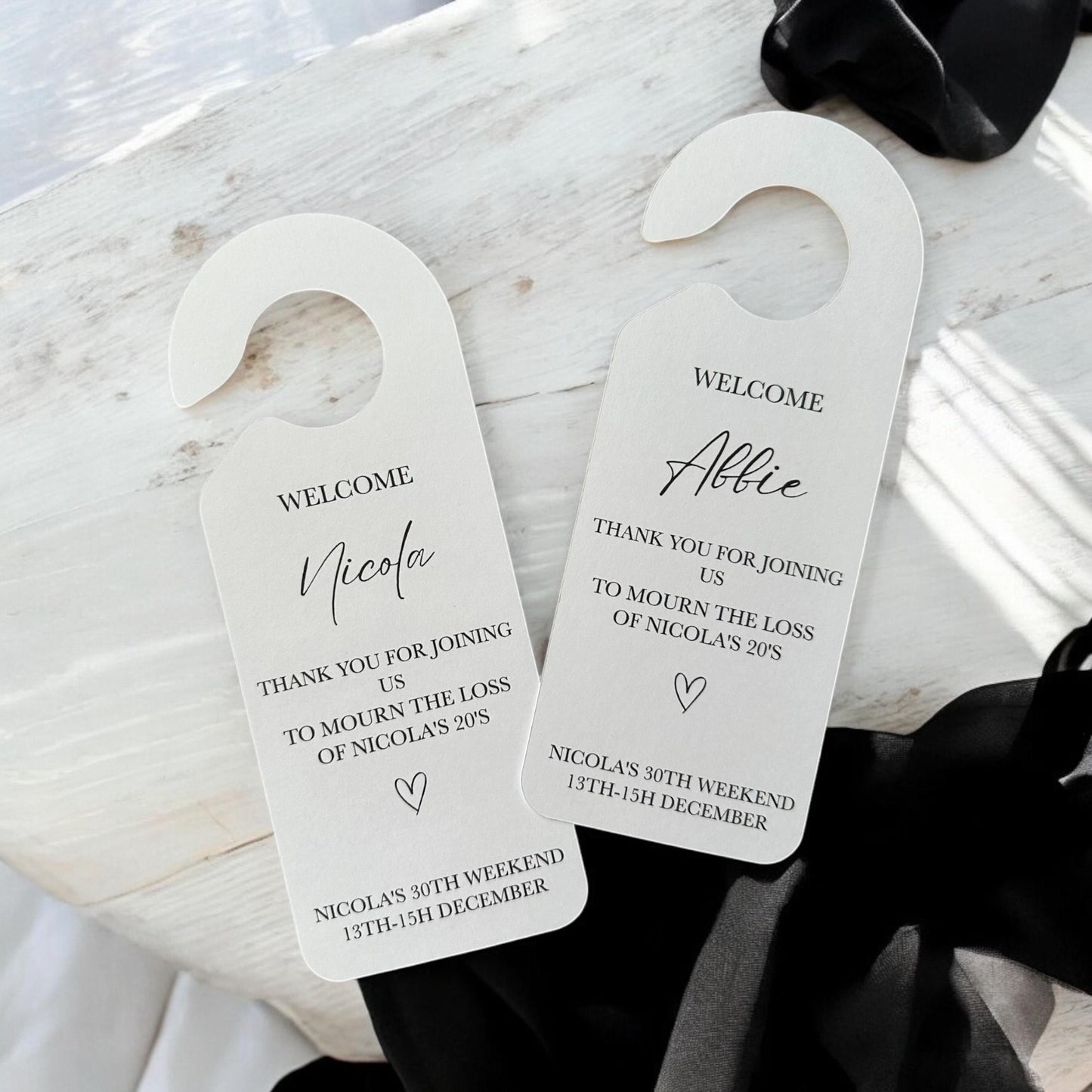 Personalised Wedding Room Reserved Door Hanger