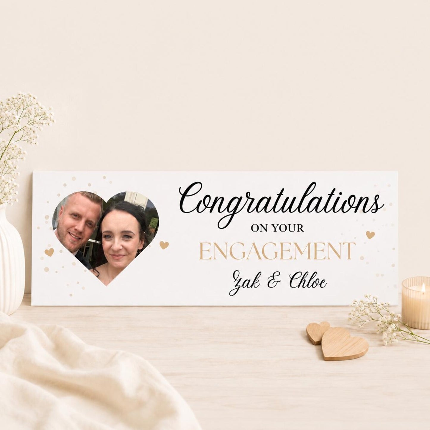 Personalised Engagement banner, Engagement party banner