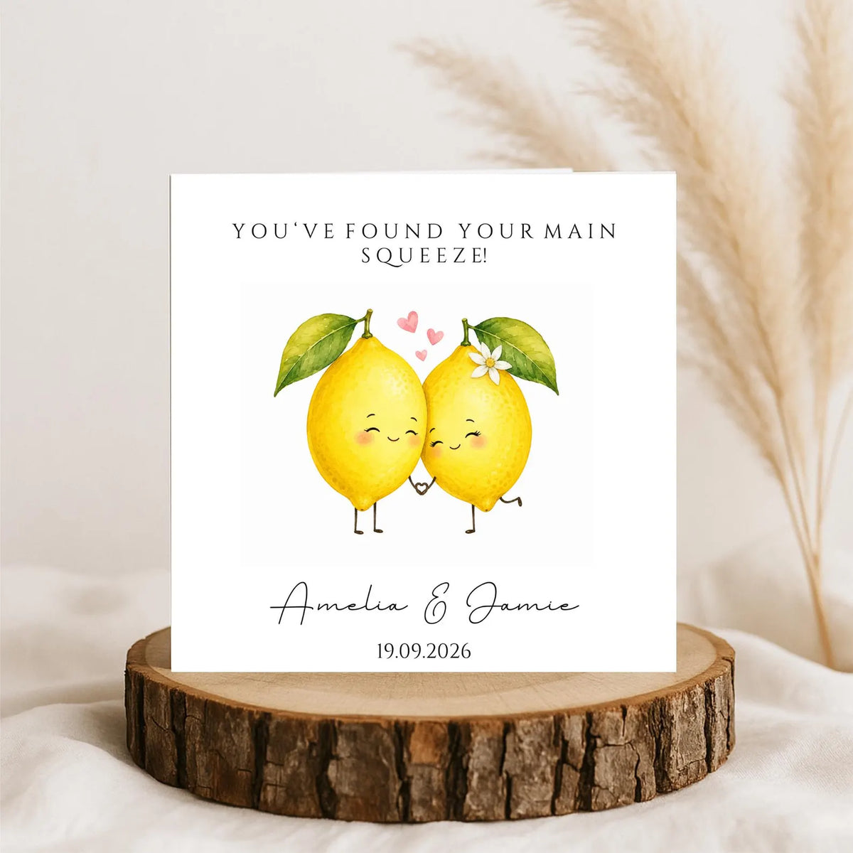 Personalised Wedding Card, Engagement Card