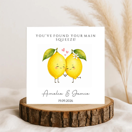 Personalised Wedding Card, Engagement Card